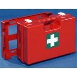 Plastový kufor prvej pomoci so stenovým držiakom a protiprachovým tesnením - VEĽ