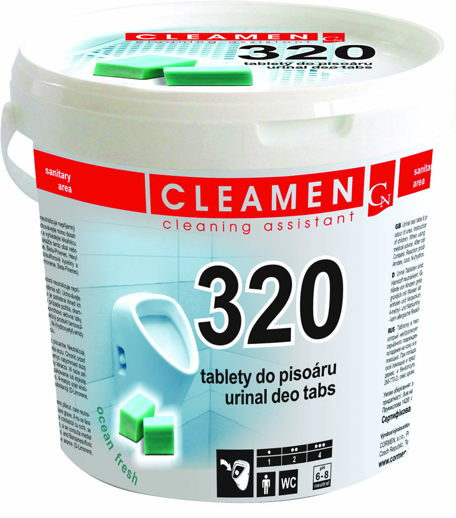 CLEAMEN 320 tablety do pisoárov 1,5kg 
